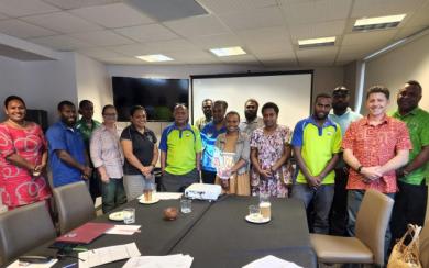 Vanuatu and SPREP team